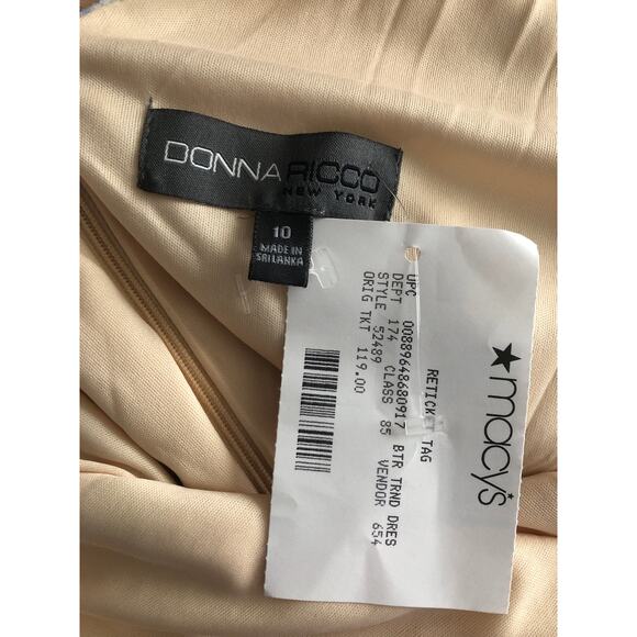 Donna Ricci Sheath Dress Women's Size 10 Floral Sleeveless - Picture 5 of 7